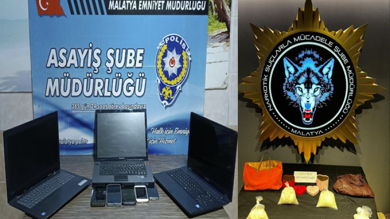 Malatya Polisi Uyuşturucu ve Bahis Çetelerine Göz Açtırmıyor