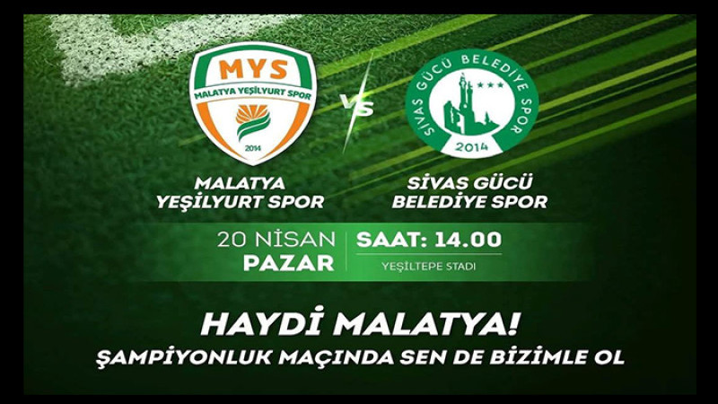 Malatya Yeşilyurtspor'un Şampiyonluğuna Sadece 90 Dakika Kaldı