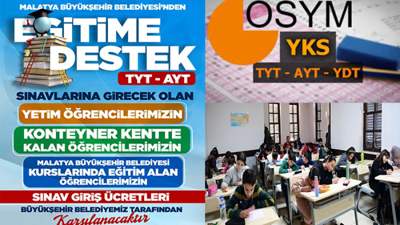 2025 Yılı AYT ve TYT Sınav Ücretleri Malatya Belediyesi'nden
