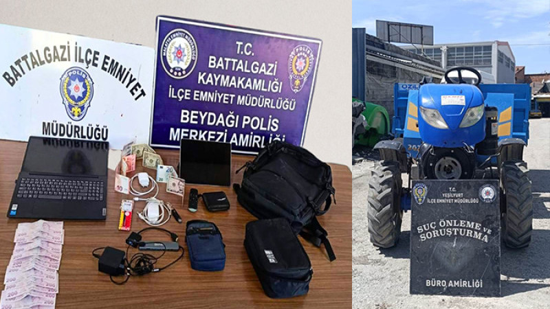 Malatya'da  Meydana Gelen İki Ayrı Hırsızlık Olayı Aydınlatıldı