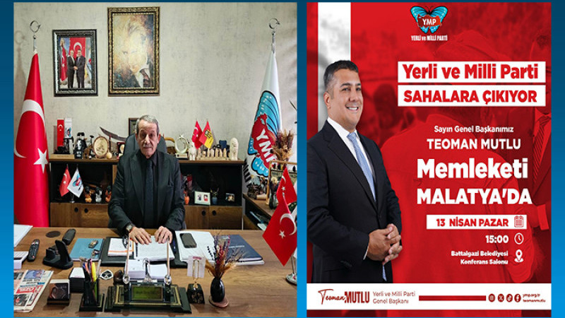 13 Nisan Pazar Günü  Malatya Yeni Bir Siyasi Harekete Şahitlik Edecek