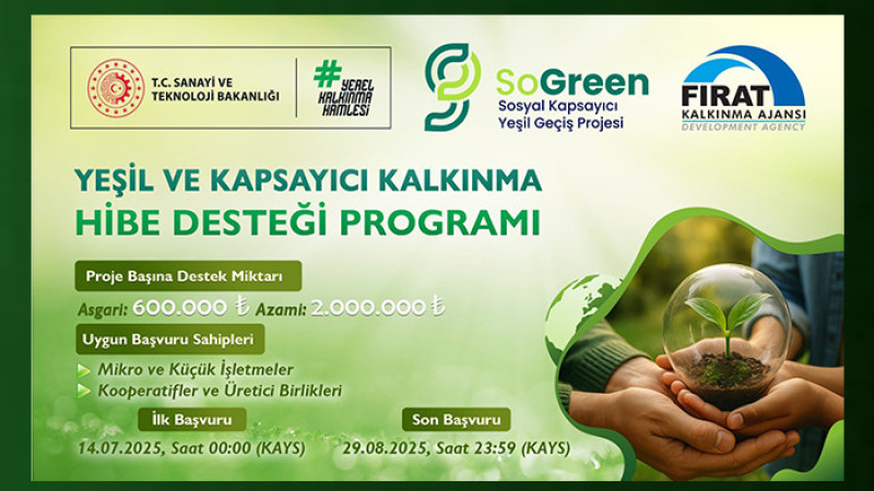 FKA, Tarafından Yeşil Ve Kapsayıcı Kalkınma Hibe Desteği Programı İlan Edildi