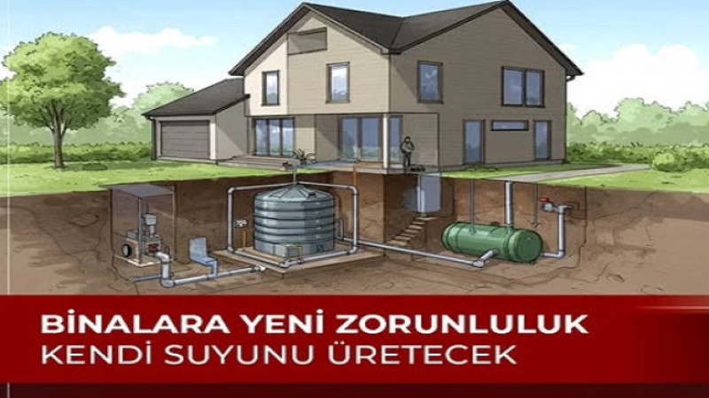 Yağmur Suyu ve Gri Su Sistemleri 1 Ocak’tan İtibaren Zorunlu Olacak