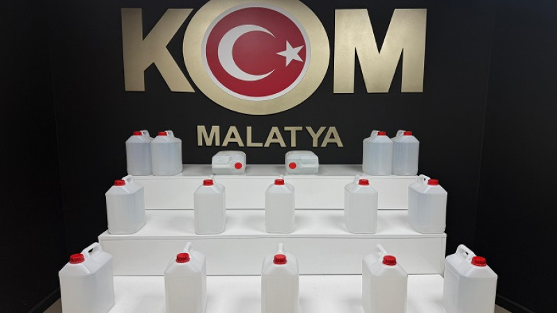 Malatya'da Sahte Alkol Operasyonu: 76 Litre Etil Alkol Ele Geçirildi