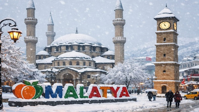 Malatya’da Kar Yağışı Son Günlerde Etkisini Artırdı