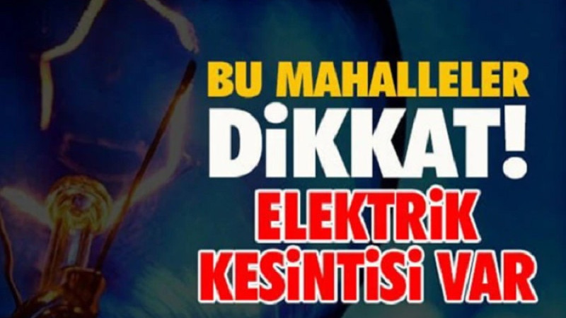 Malatya'nın 5 İlçesinde  27-28 Şubat'ta Elektrik Kesintisi Olacak