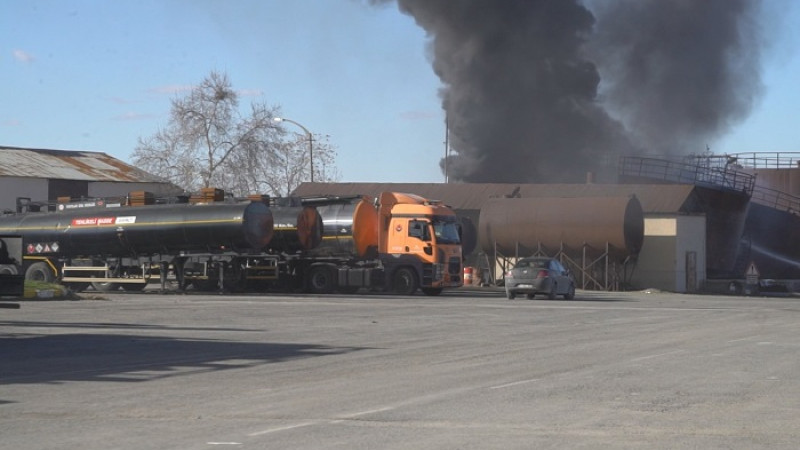 Karayolları Şefliğinde Kazan Sökümü Sırasında Yangın Çıktı
