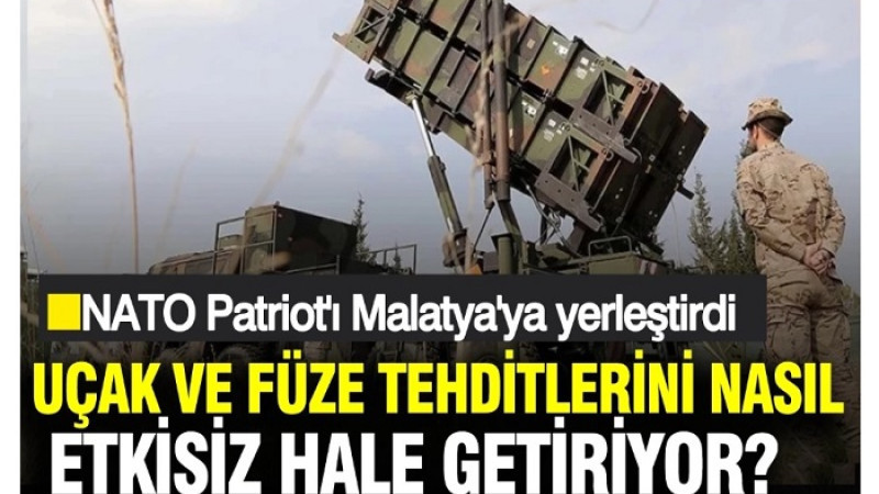 Malatya Kürecik'e Patriot Hava Savunma Sistemi Konuşlandırıldı