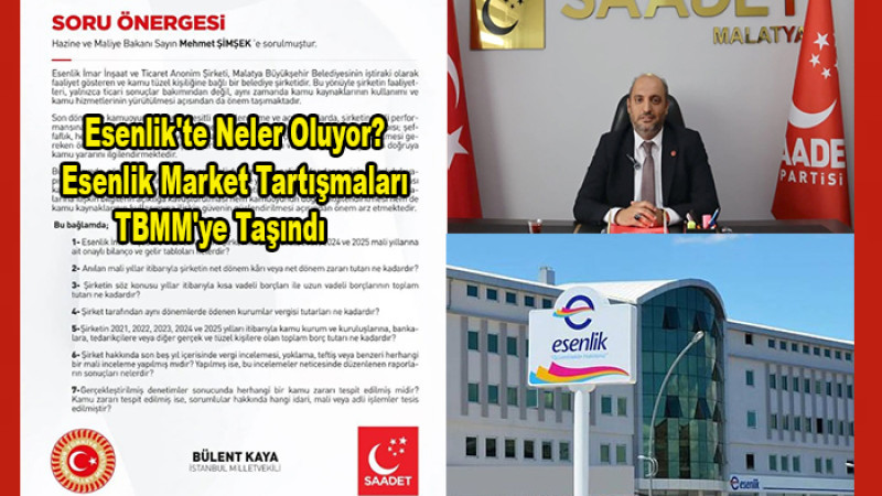 Esenlik'te Neler Oluyor? Esenlik Tartışmaları TBMM'ye Taşındı