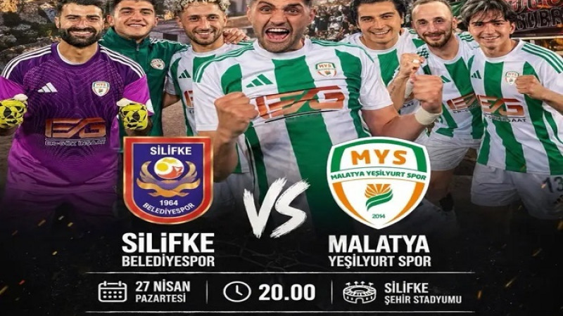 Silifke Bldspor -  Yeşilyurtspor 27 Nisan Pazartesi Günü  Saat 20.00’da 