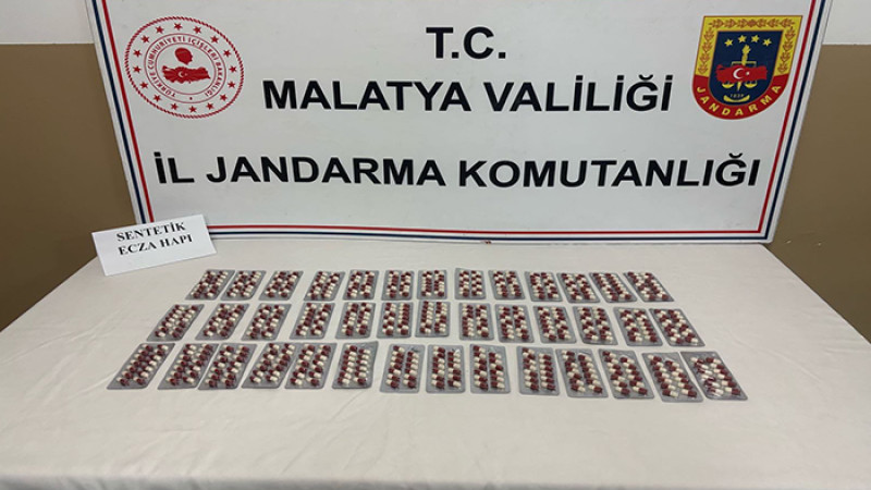 Malatya’da Uyuşturucu Operasyonu: 550 Hap Ele Geçirildi