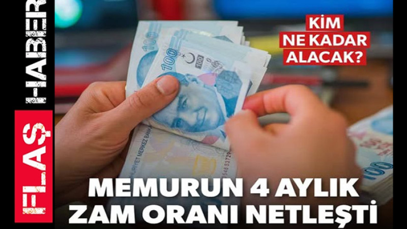 4 Aylık Emekli ve Memurun Maaş Zammı Belli Oldu