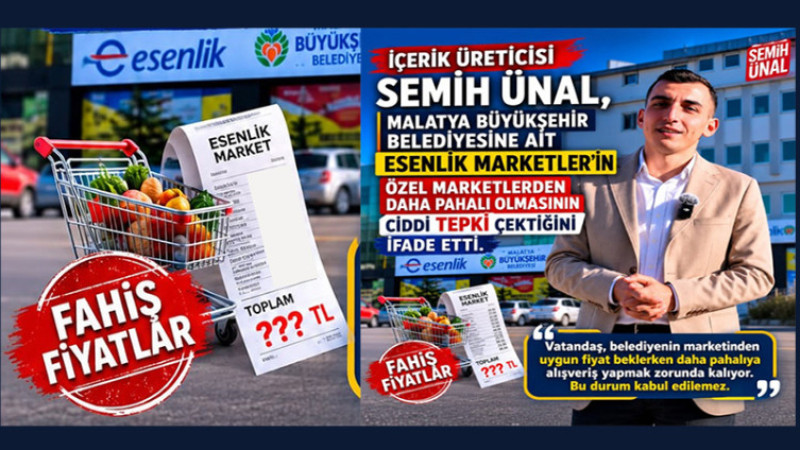 Esenlik Market Fiyatları Tepki Çekmeye Devam Ediyor