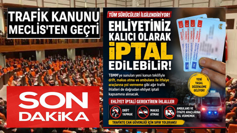 Sürücüler Dikkat; 3 Kural İhlalinde Ehliyet Doğrudan İptal Edilecek