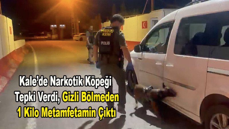 Narkotik Köpeği Tepki Verdi, Gizli Bölmede 1 KG Metamfetamin Çıktı