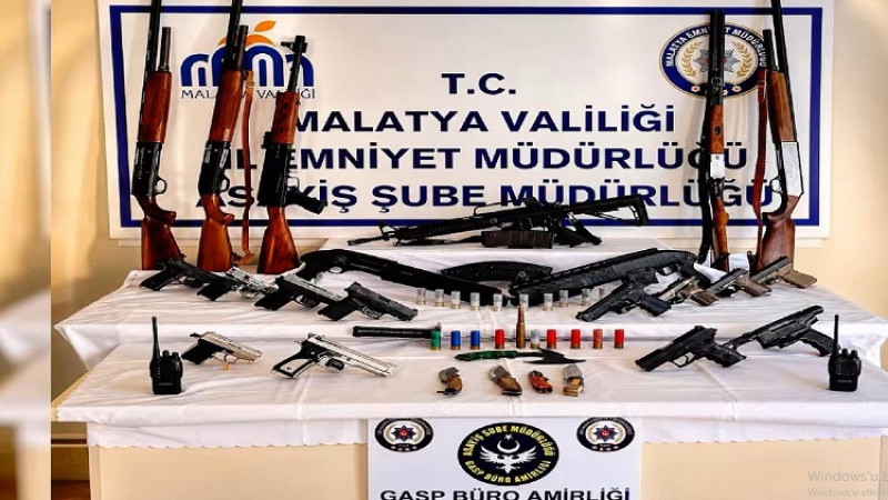 Malatya'da Silah Teşhirine Büyük Operasyon: 56 Şüpheli Yakalandı