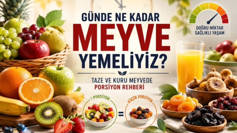 Günde Ne Kadar Taze ve Kuru Meyve Yemeliyiz? 