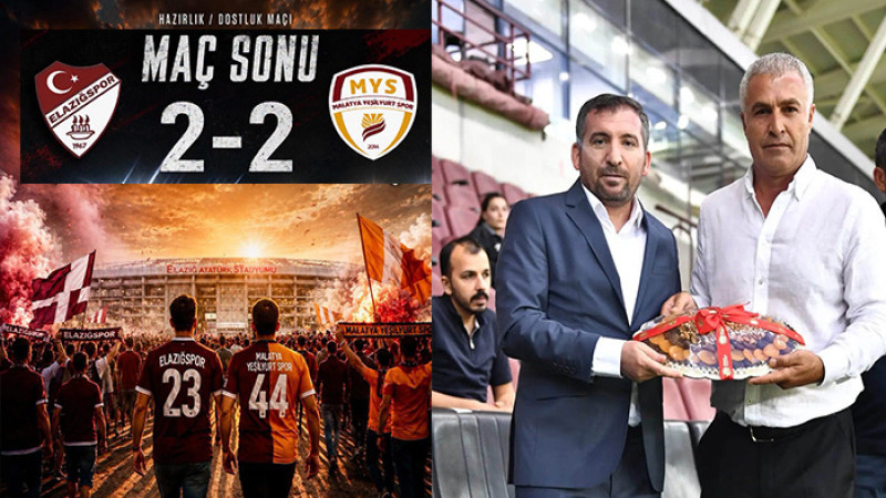 Yeşilyurtspor Hazırlık Maçında Elazığspor İle 2-2  Berabere Kaldı