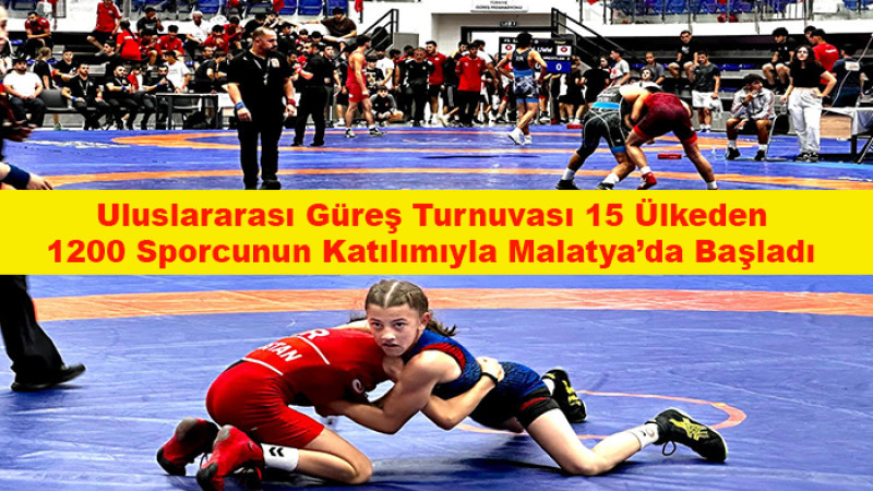 Uluslararası Güreş Turnuvası 1200 Sporcunun Katılımıyla Başladı